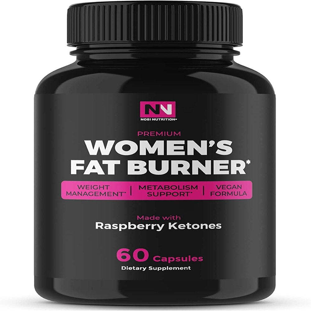 Nobi Fat Burner for Women | Metabolism Booster & Weight Loss Support Supplement | Thermogenic Carb Blocker & Appetite Suppressant for Belly Fat Burn | Keto Diet Pills for Fat Loss | 60 Caps