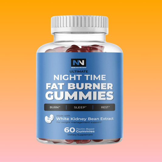 Night Time Fat Burner Gummies | Weight Loss & Sleep Support Supplement | Slimming Hunger Suppressant & Metabolism Booster