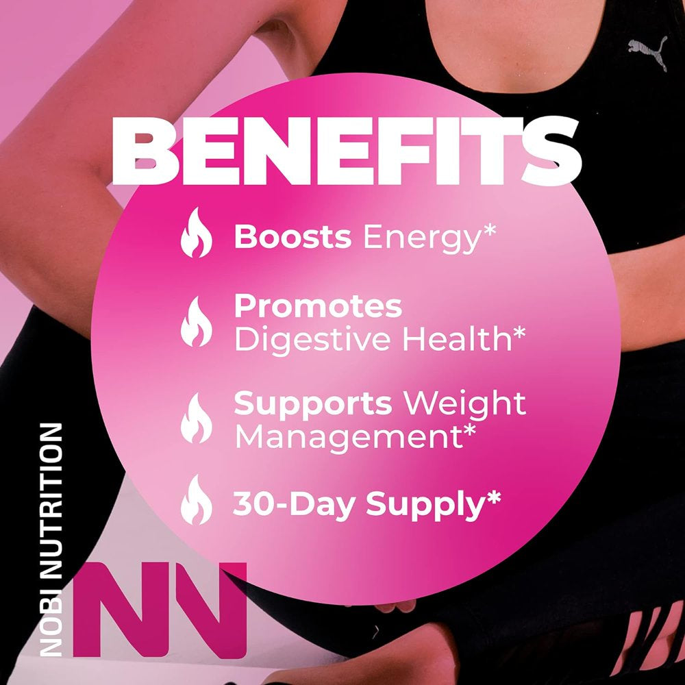 Nobi Fat Burner for Women | Metabolism Booster & Weight Loss Support Supplement | Thermogenic Carb Blocker & Appetite Suppressant for Belly Fat Burn | Keto Diet Pills for Fat Loss | 60 Caps